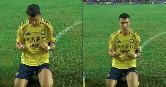 Ronaldo cầu nguyện